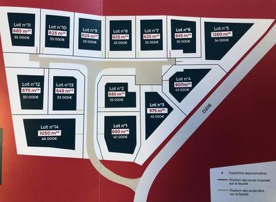 Terrain constructible - 685 m²