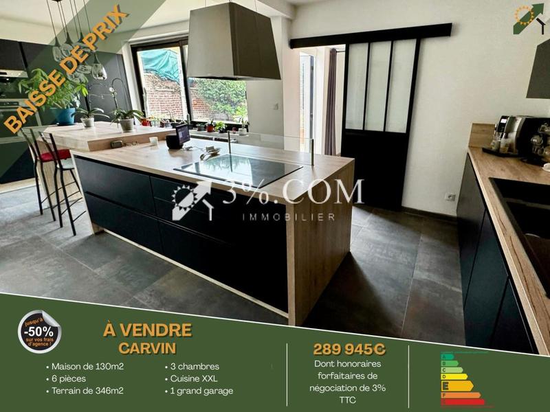 Maison de ville - 130 m² - 6 pièces