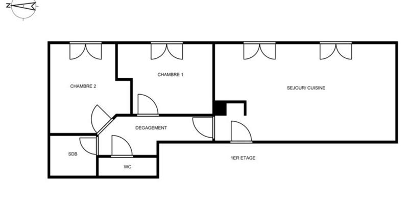 Appartement - 60 m² - 3 pièces