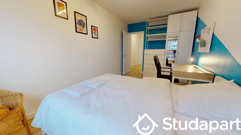 Chambre - 9 m² - 1 pièce