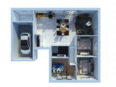 Maison - 90 m² - 5 pièces