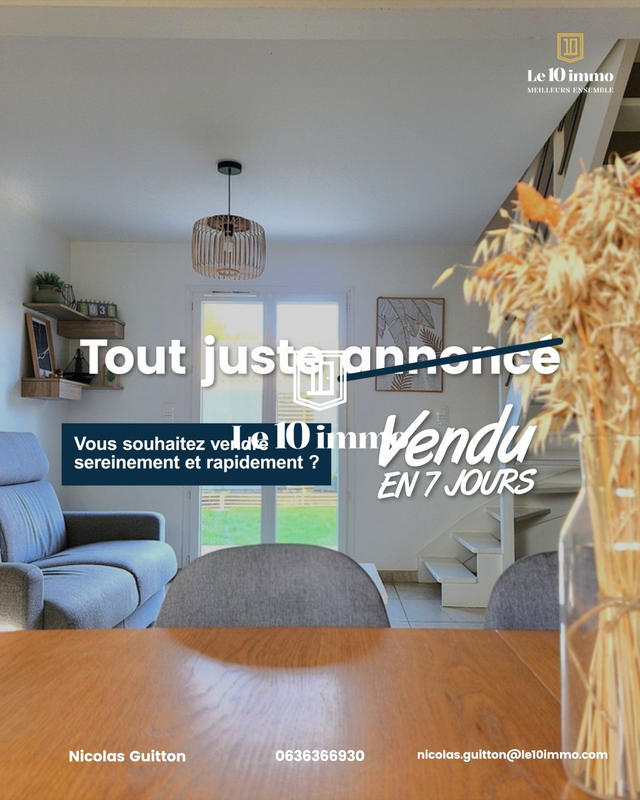 Maison - 75 m² - 3 pièces