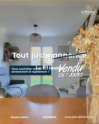 Maison - 75 m² - 3 pièces