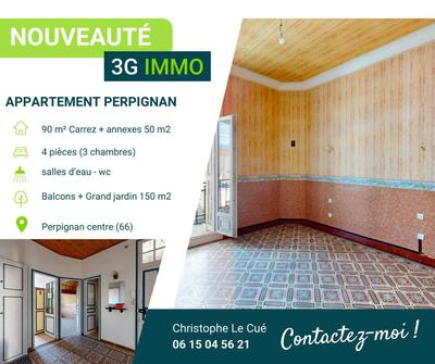 Appartement - 90 m² - 4 pièces