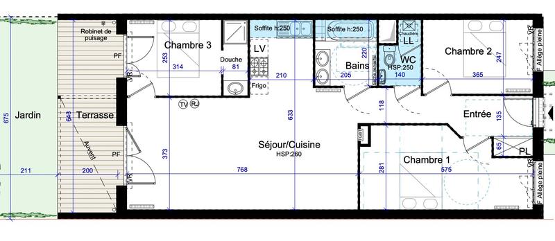 Maison contemporaine - 82 m² - 4 pièces