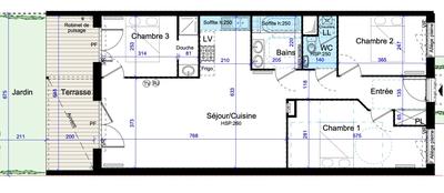 Maison contemporaine - 82 m² - 4 pièces