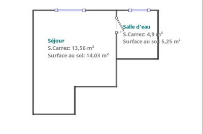Appartement - 18 m² - 1 pièce