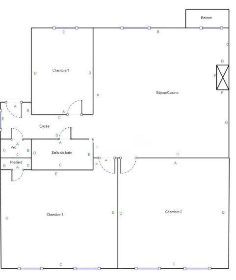 Appartement - 93 m² - 4 pièces