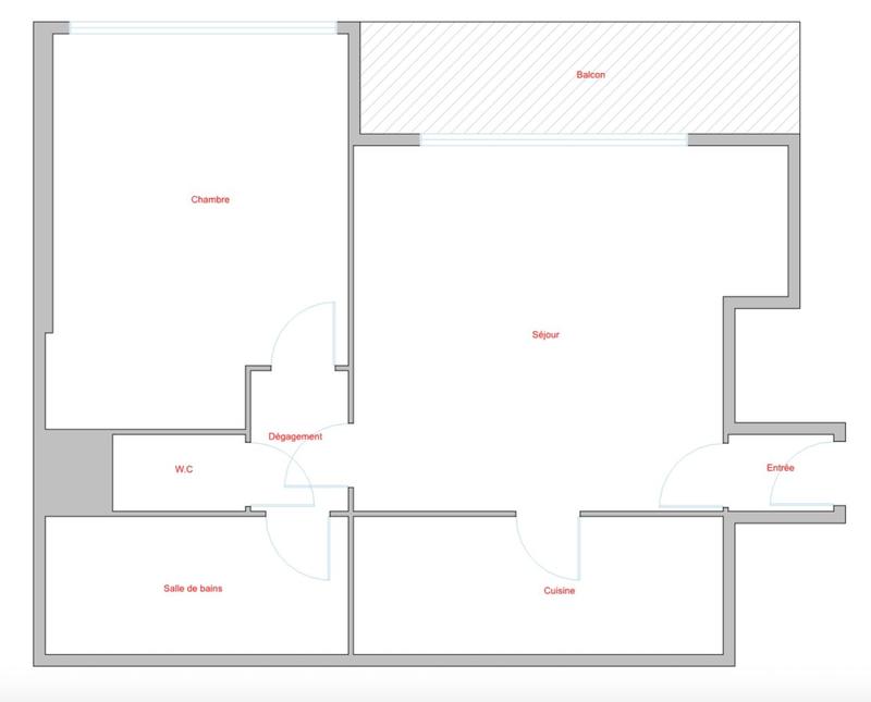 Appartement - 50 m² - 2 pièces