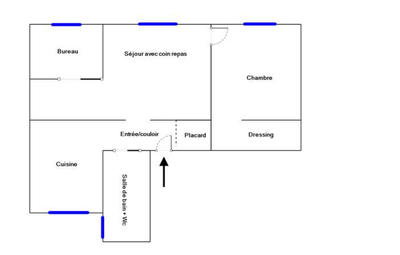 Appartement - 62 m² - 3 pièces