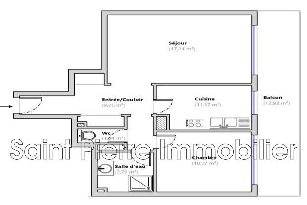 Appartement - 54 m² - 2 pièces
