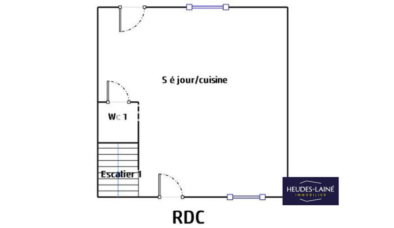 Maison - 50 m² - 3 pièces