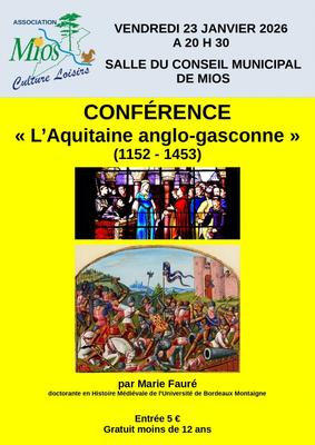 Conférence : l'Aquitaine anglo-saxonne