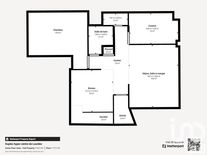 Appartement - 77 m² - 4 pièces