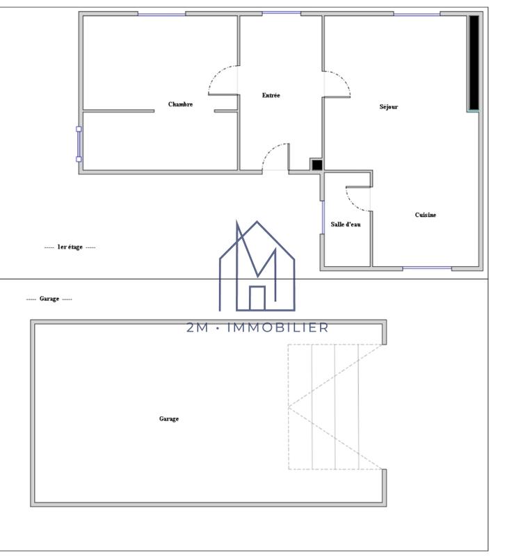 Appartement - 47 m² - 2 pièces