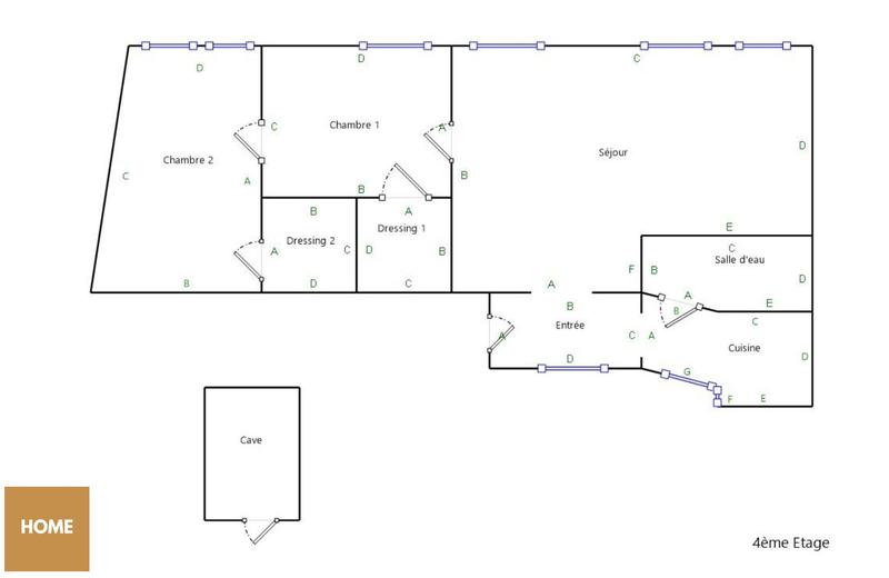 Appartement - 69 m² - 3 pièces