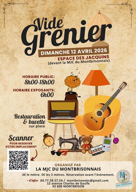Vide grenier de la mjc du montbrisonnais