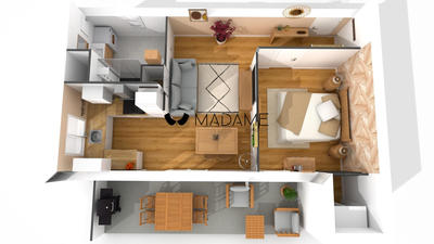 Appartement - 44 m² - 2 pièces