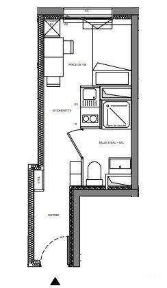 Appartement - 15 m² - 1 pièce