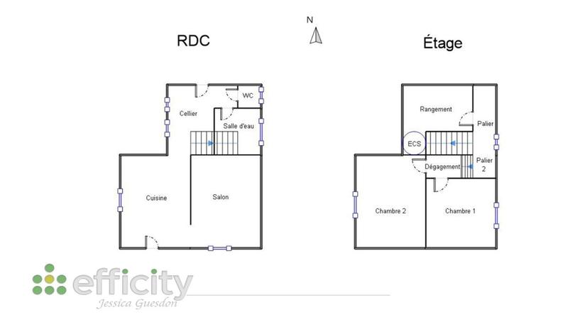 Maison - 60 m² - 3 pièces