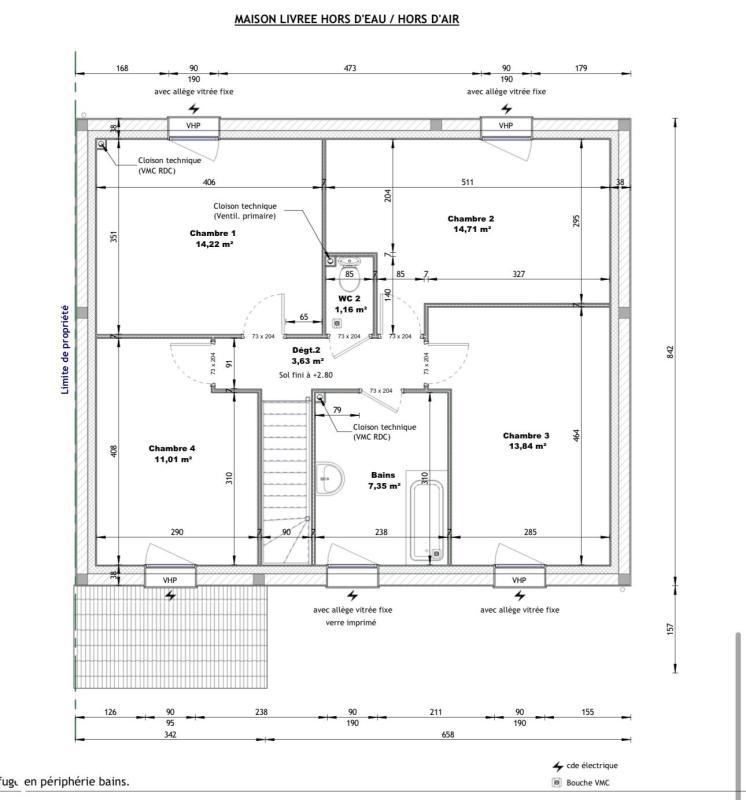 Maison - 128 m² - 4 pièces