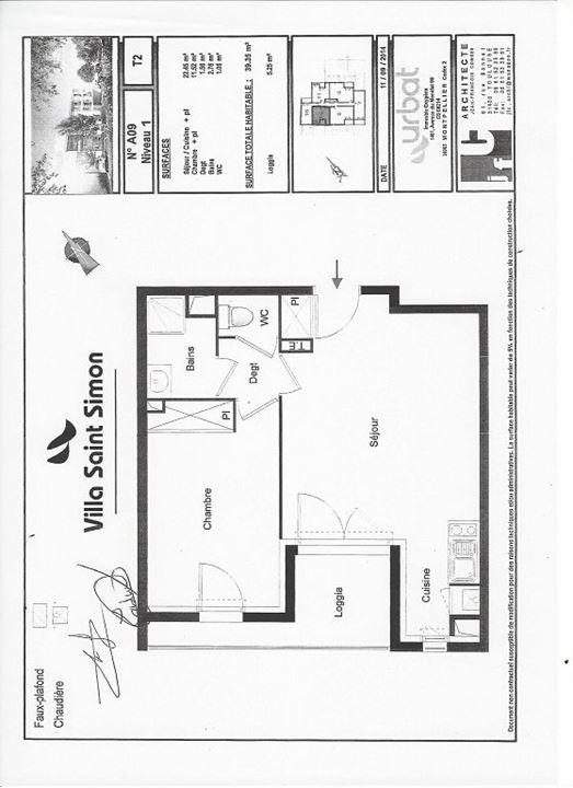 Appartement - 40 m² - 2 pièces