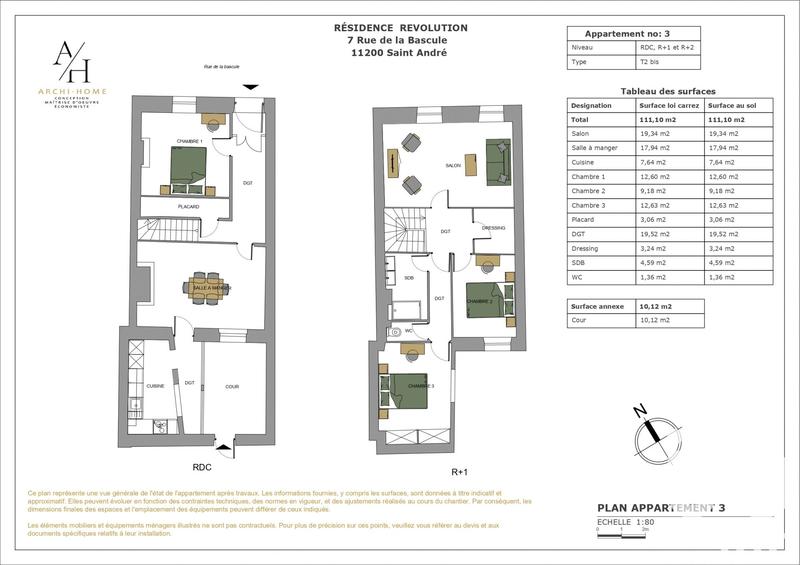 Maison de village - 113 m² - 5 pièces
