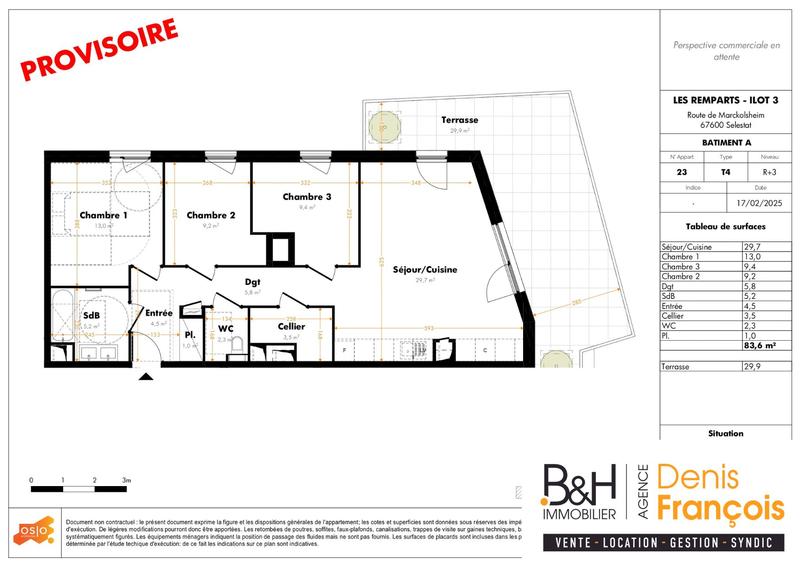 Appartement - 84 m² - 4 pièces