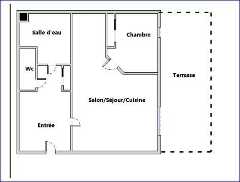 Appartement - 30 m² - 2 pièces