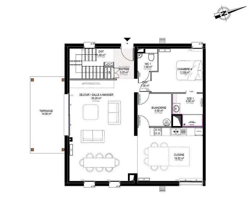 Maison d'architecte - 175 m² - 5 pièces