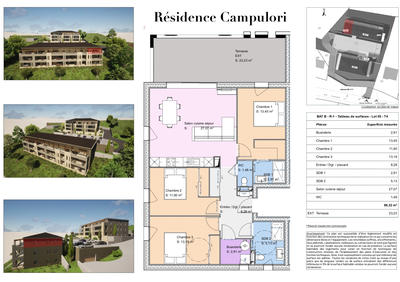 Appartement - 86 m² - 4 pièces