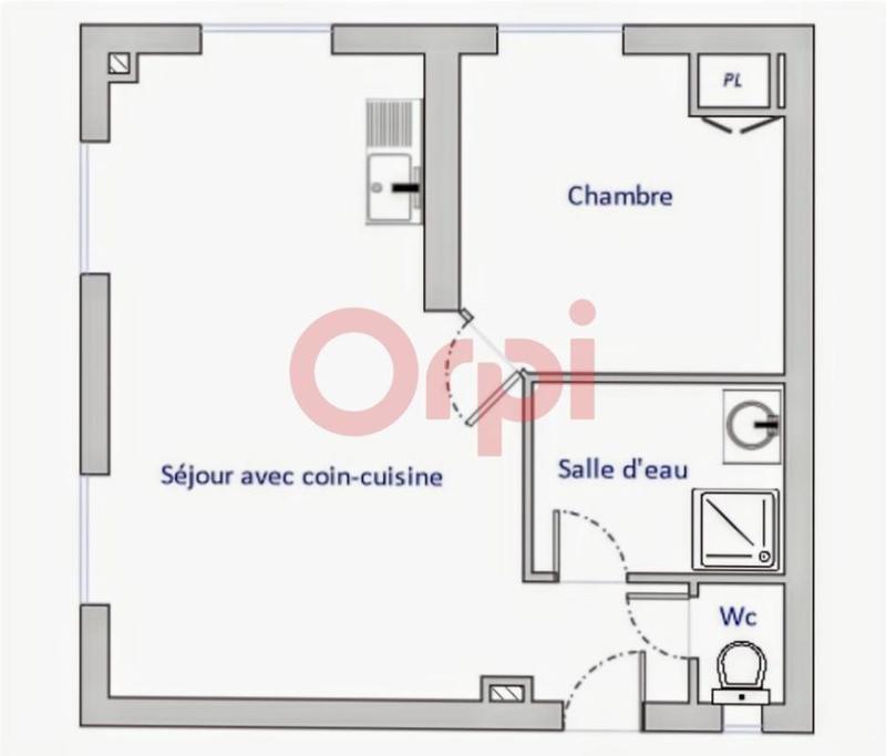 Appartement - 43 m² - 2 pièces