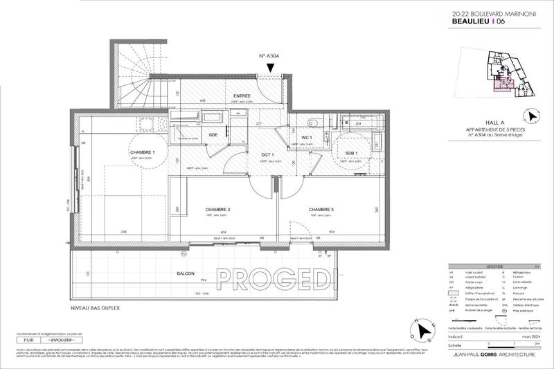 Duplex - 127 m² - 5 pièces
