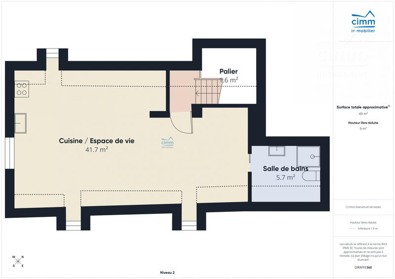 Appartement - 31 m² - 1 pièce