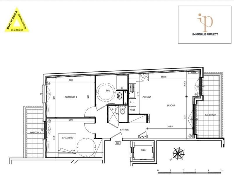 Appartement - 64 m² - 3 pièces