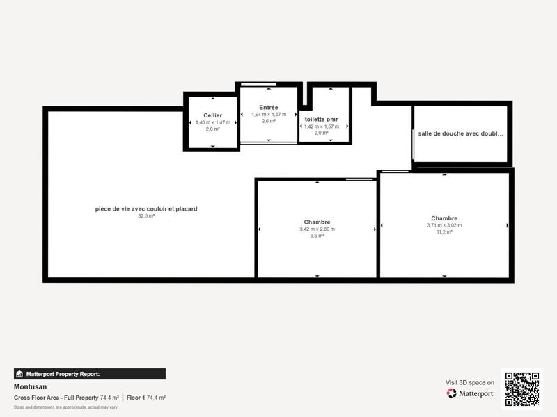 Appartement - 62 m² - 3 pièces