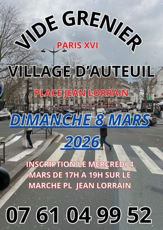Vide grenier village d'auteuil