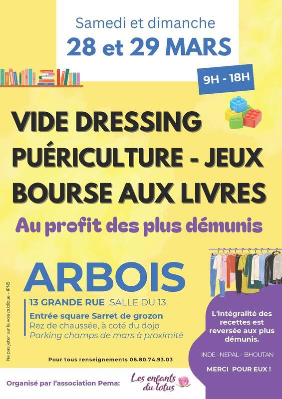 Vide-dressing - puériculture - jeux - bourse aux livres
