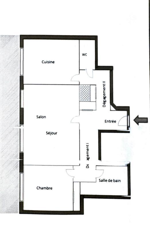 Appartement - 55 m² - 2 pièces