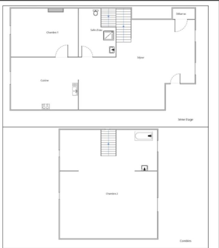 Duplex - 59 m² - 3 pièces