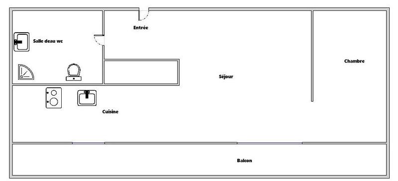 Appartement - 25 m² - 1 pièce