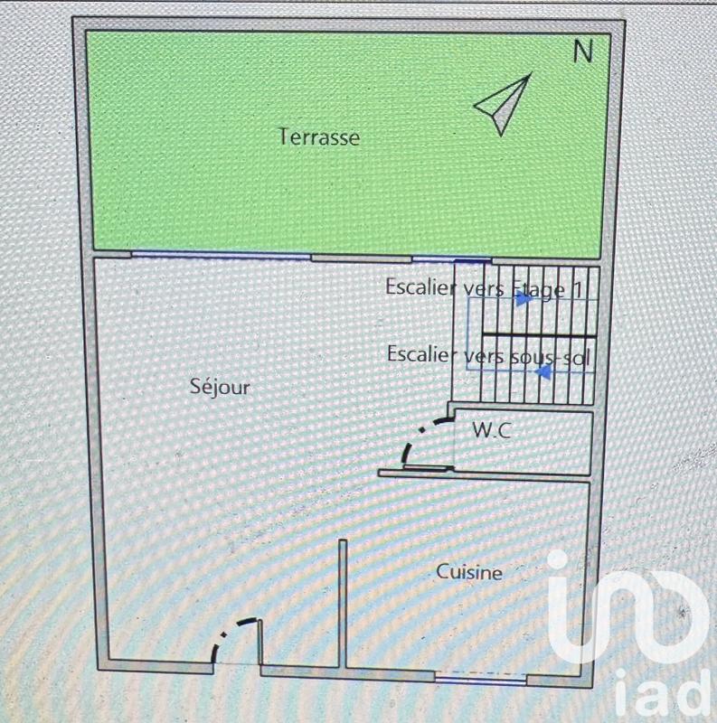 Maison de ville - 95 m² - 5 pièces
