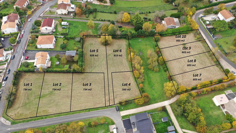 Terrain - 603 m²