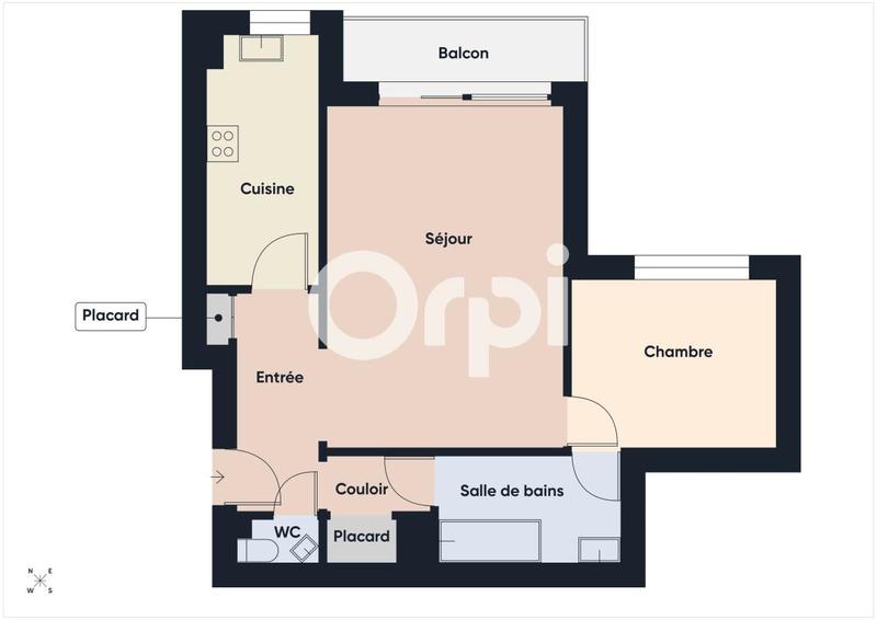 Appartement - 51 m² - 2 pièces