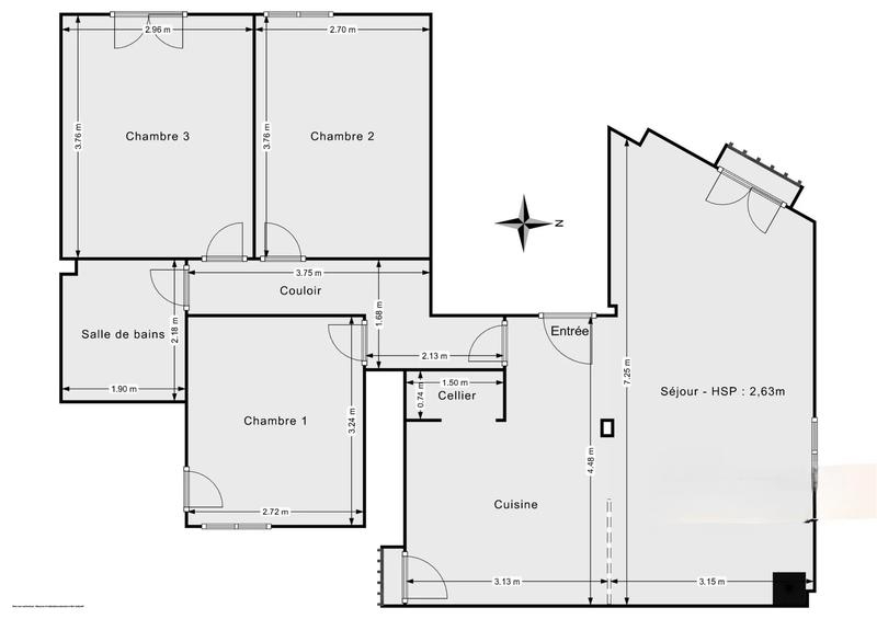 Appartement - 74 m² - 4 pièces