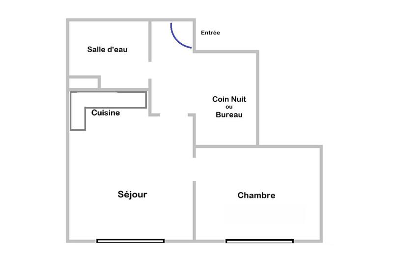 Appartement - 33 m² - 2 pièces