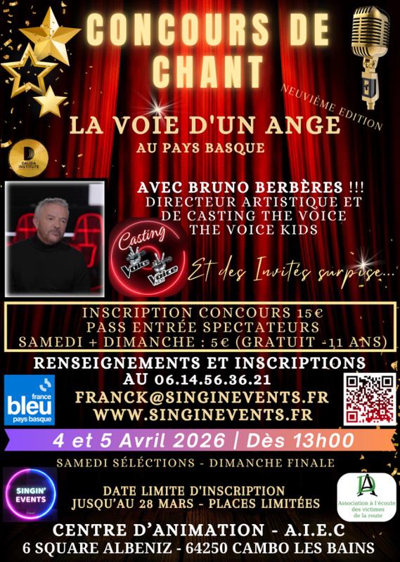 Concours de chant "la voie d'un ange au Pays basque"