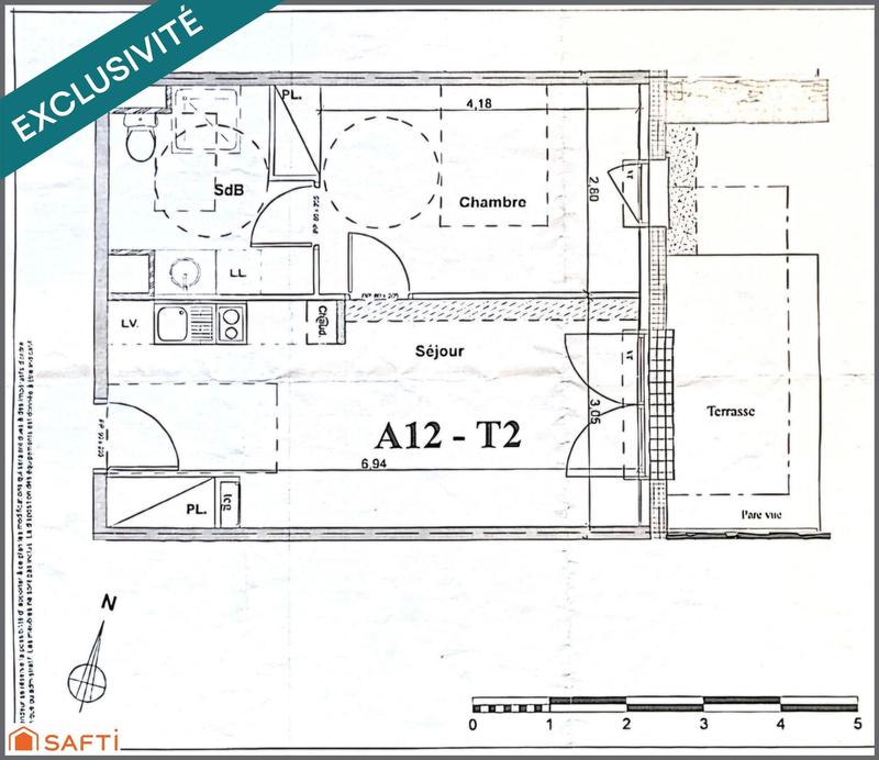 Appartement - 39 m² - 2 pièces