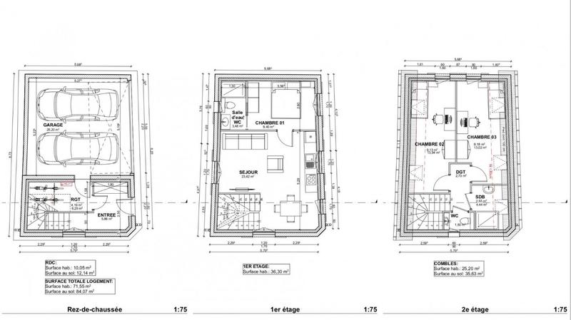 Maison - 84 m² - 4 pièces