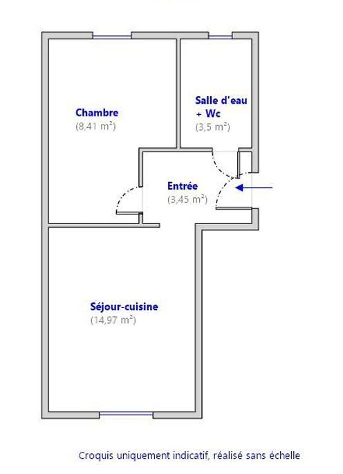 Appartement - 30 m² - 2 pièces